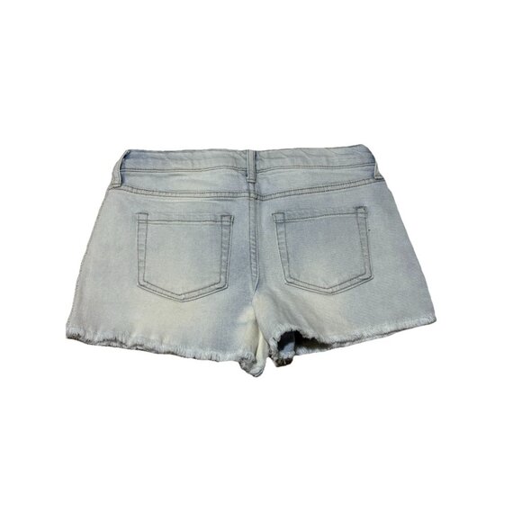Art Class Girl's Mid Rise Light Wash Embroidered Cut Off Jean Shorts Size L 1012 - Picture 7 of 11